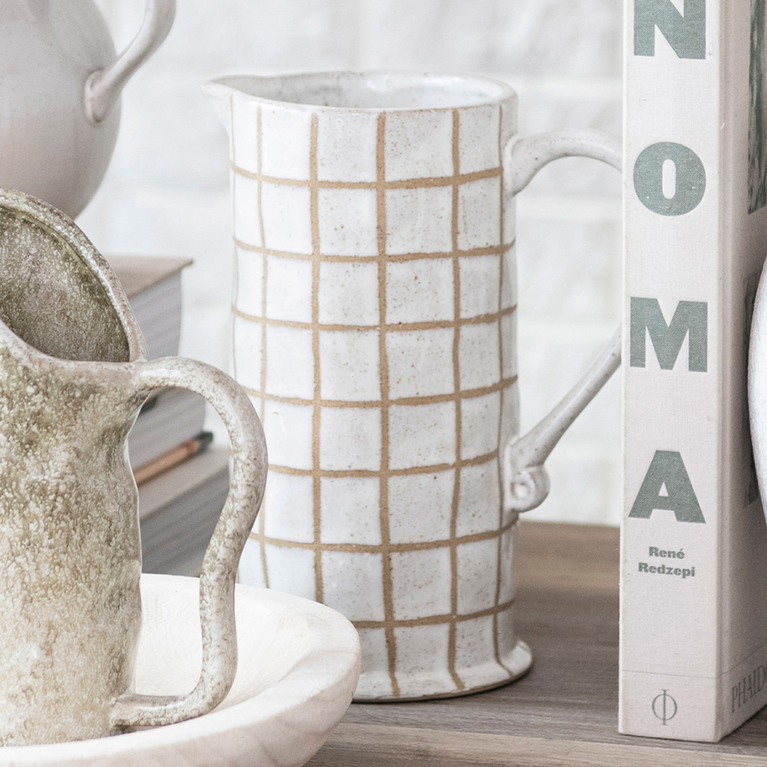 Off the Grid Stoneware Pitcher