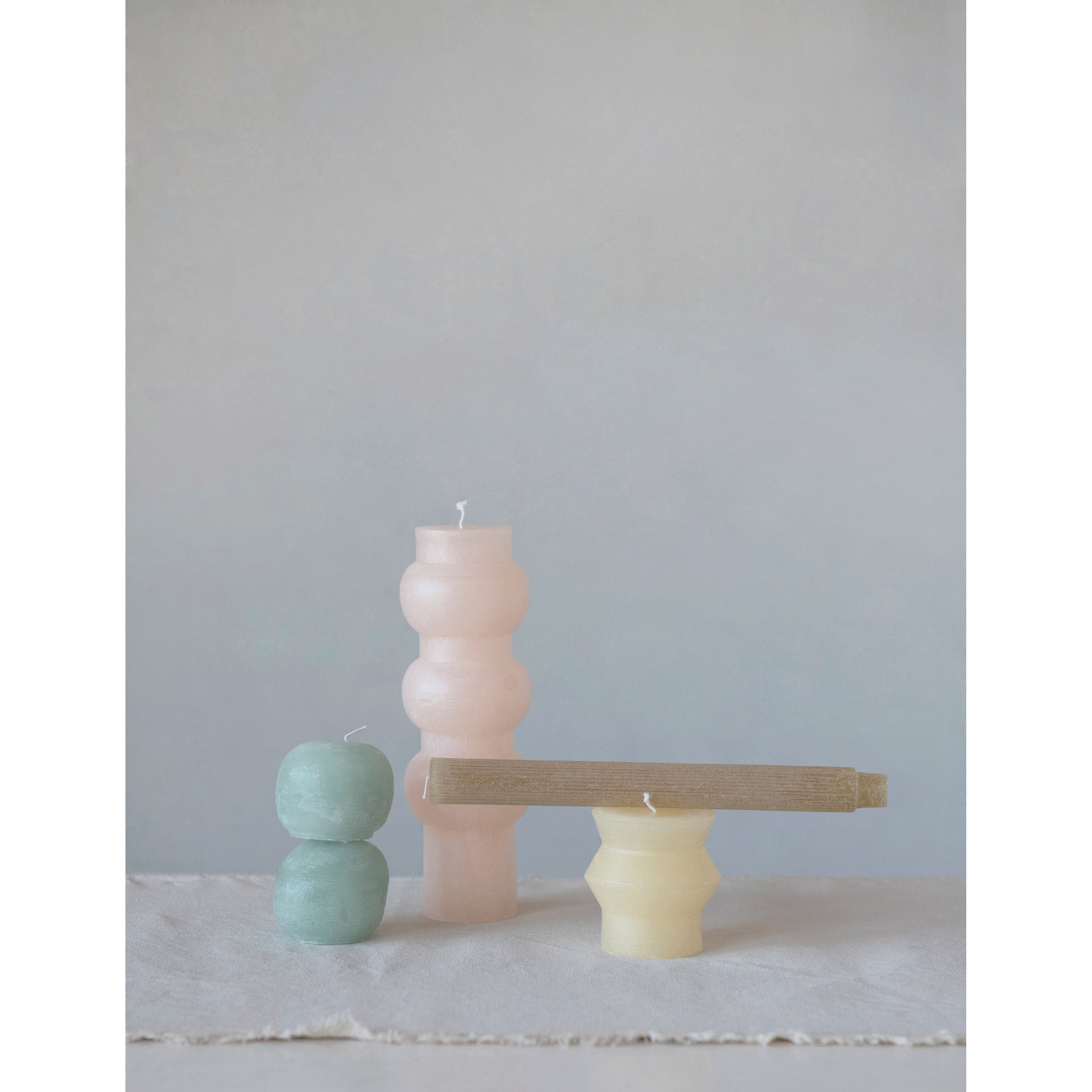 Linen Pleated Taper Candles