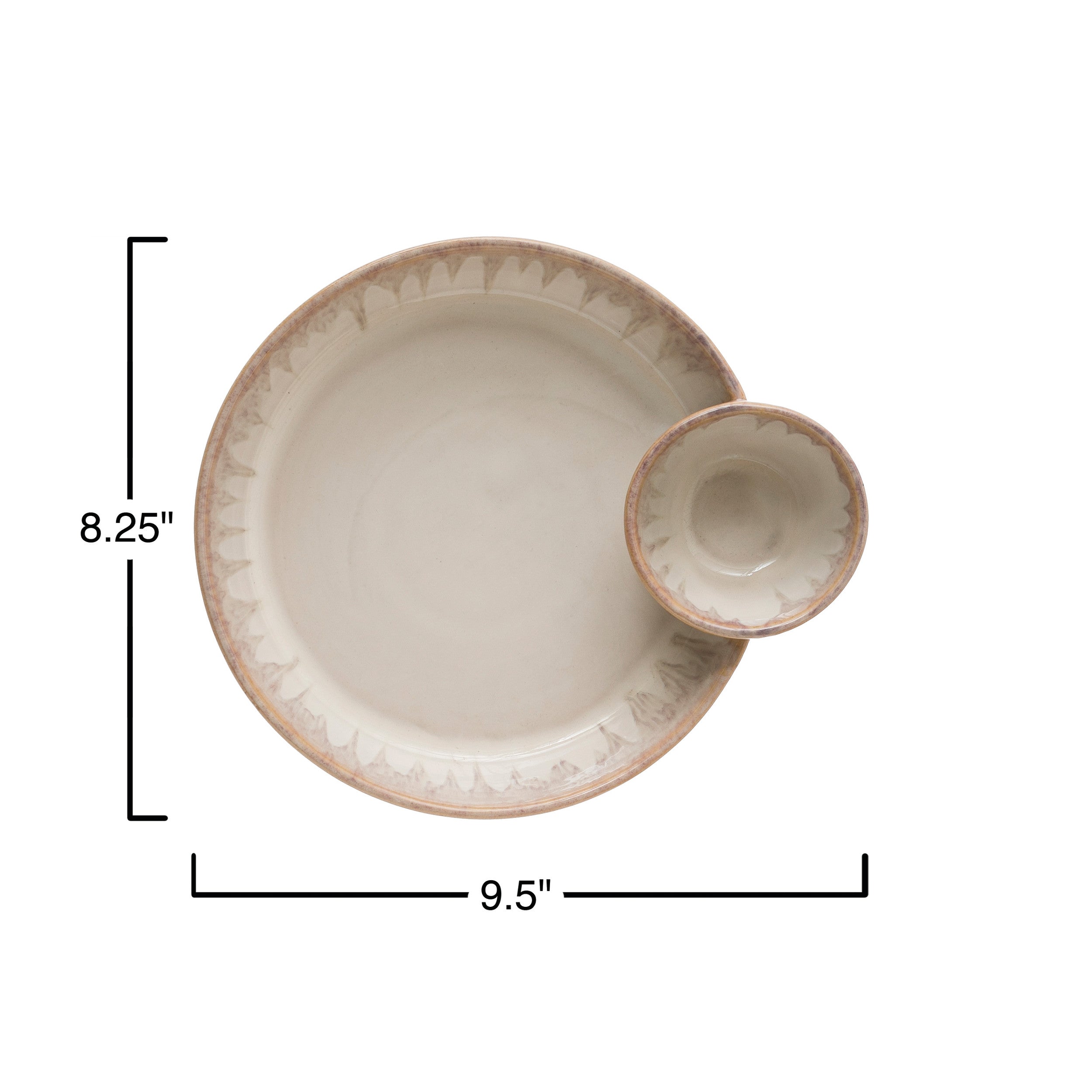 Cream Stoneware Serving Dish
