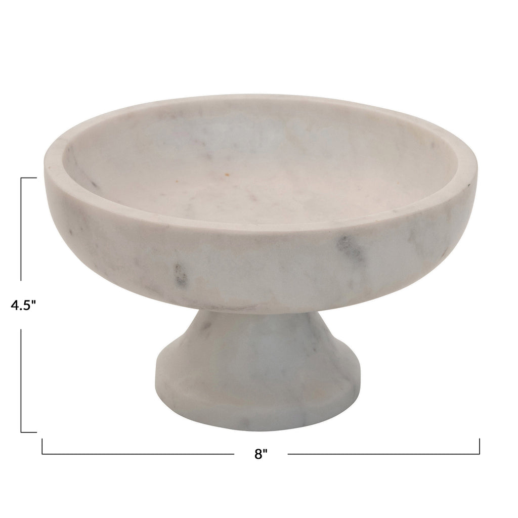 Pacifica Marble Footed Bowl