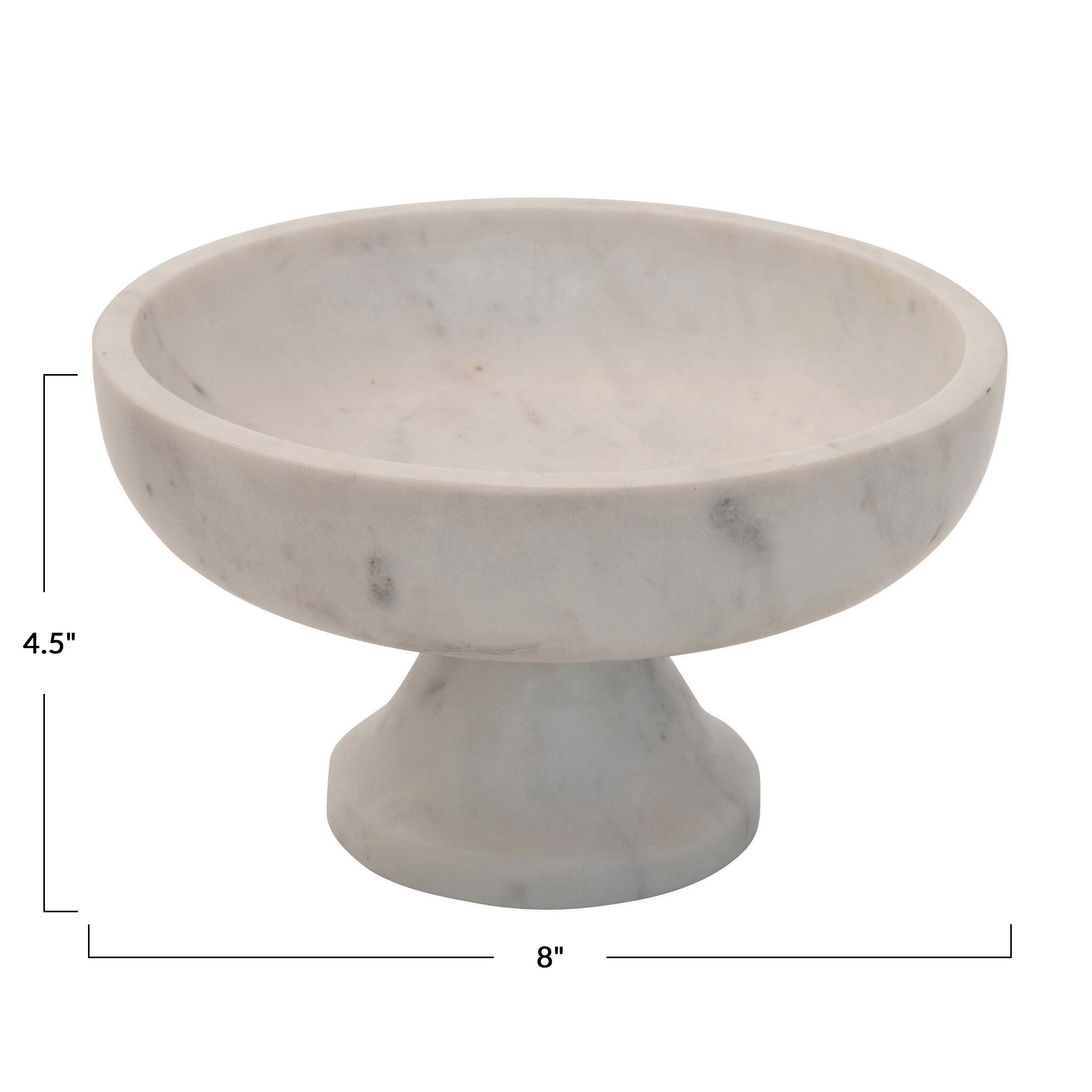 Pacifica Marble Footed Bowl