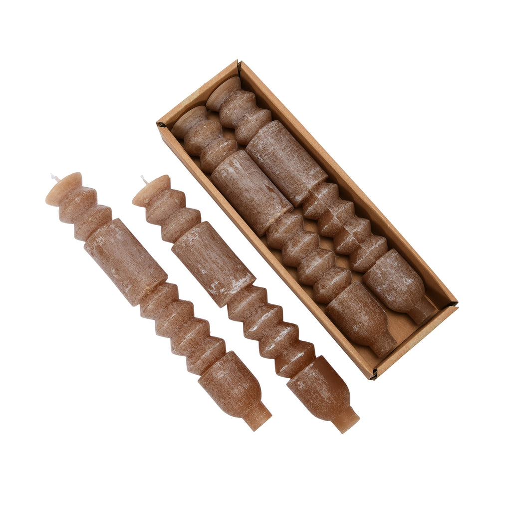 Totem Taper Candlesticks