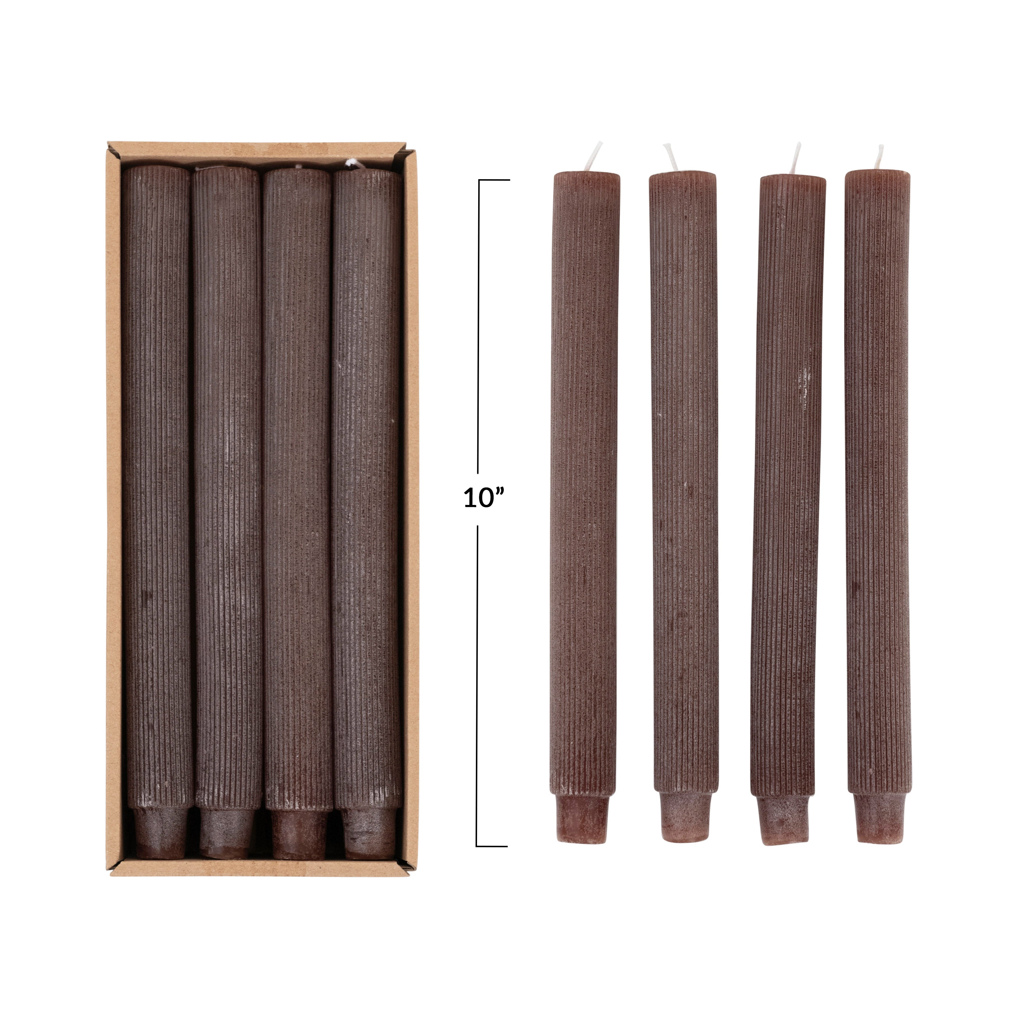 Pleated Taper Candle