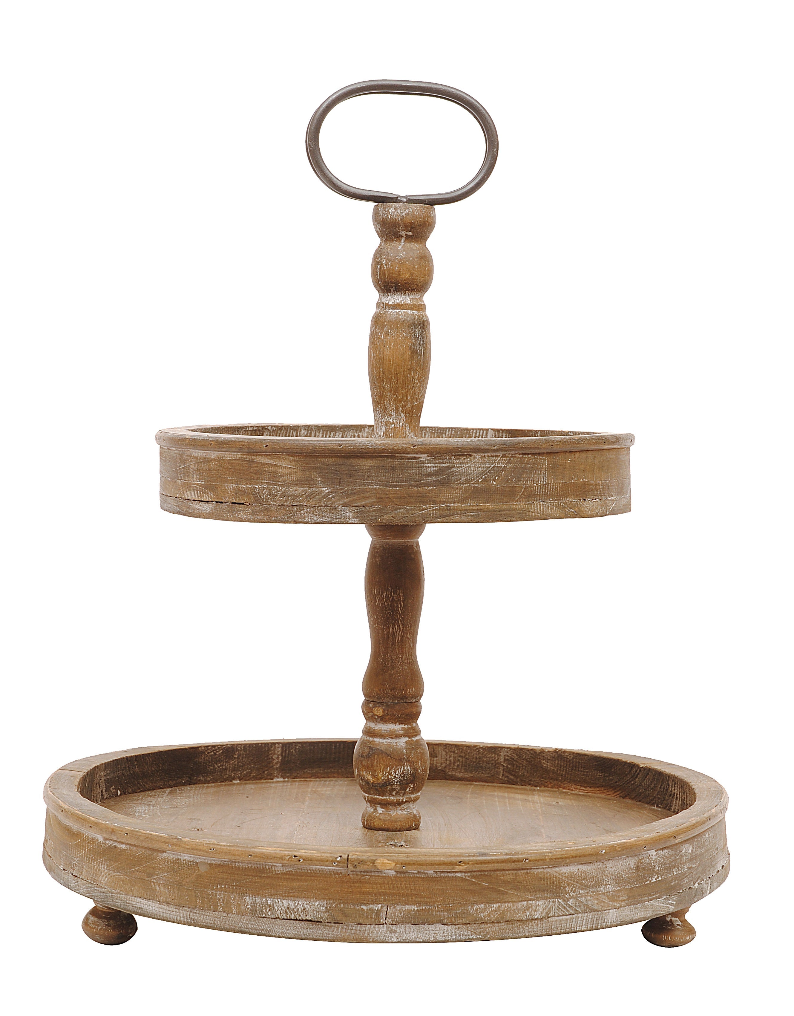 Antique Fir Tiered Tray - Natural