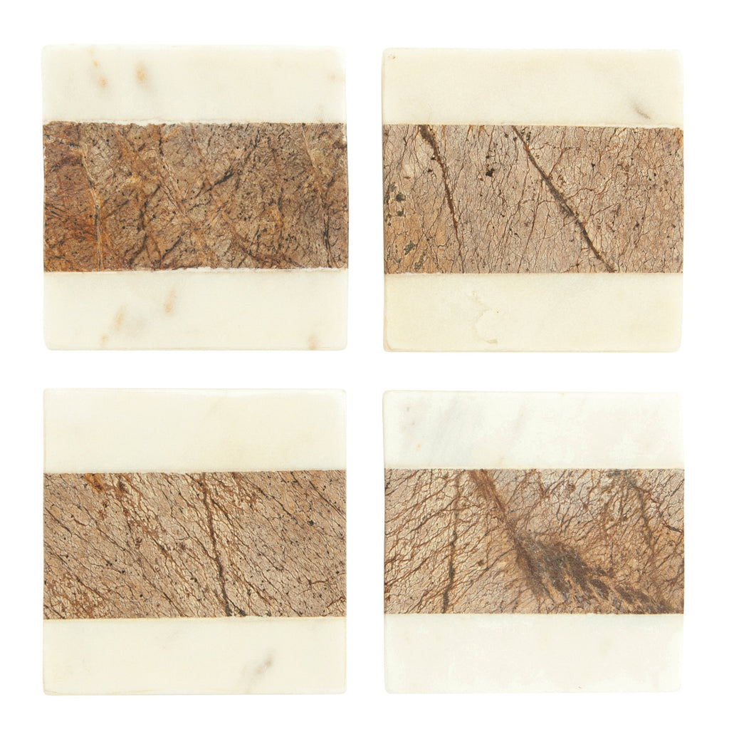 Two Tone Marble Coasters