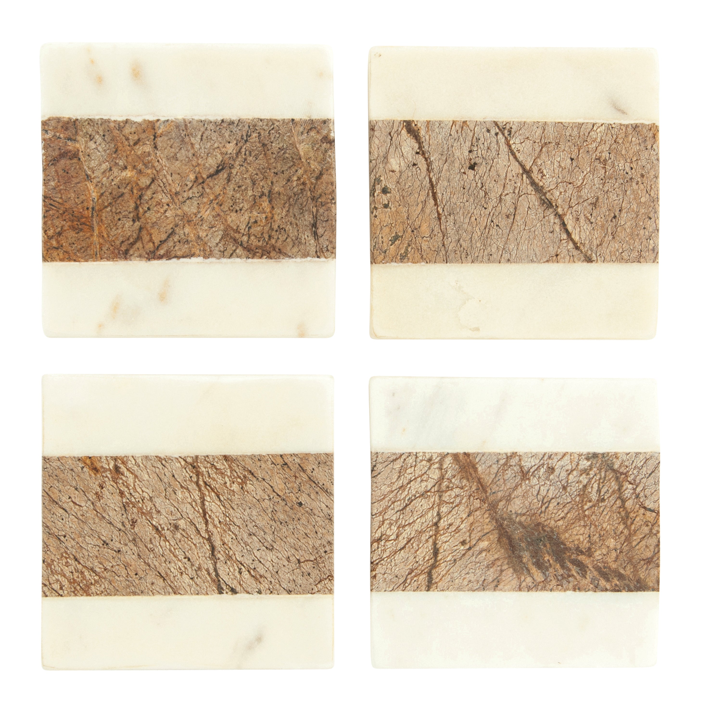Two Tone Marble Coasters