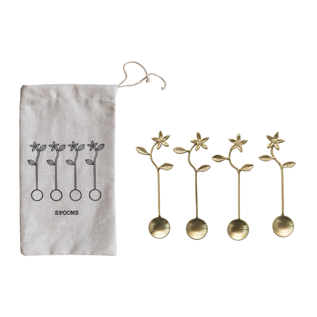 Mini Brass Stir Spoons