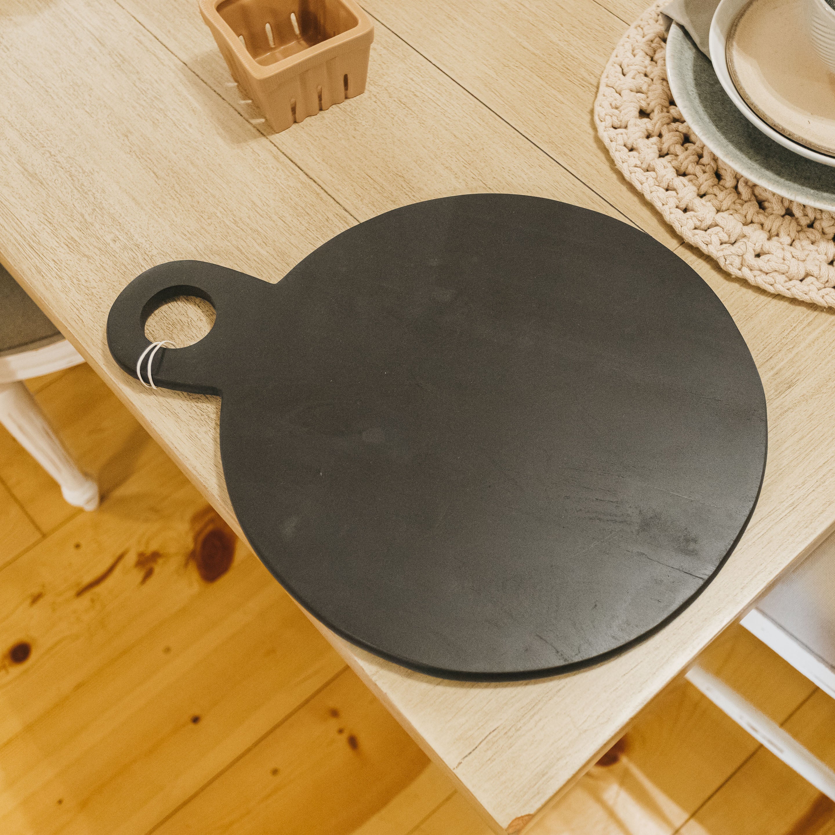Modern Wood Round Charcuterie Board