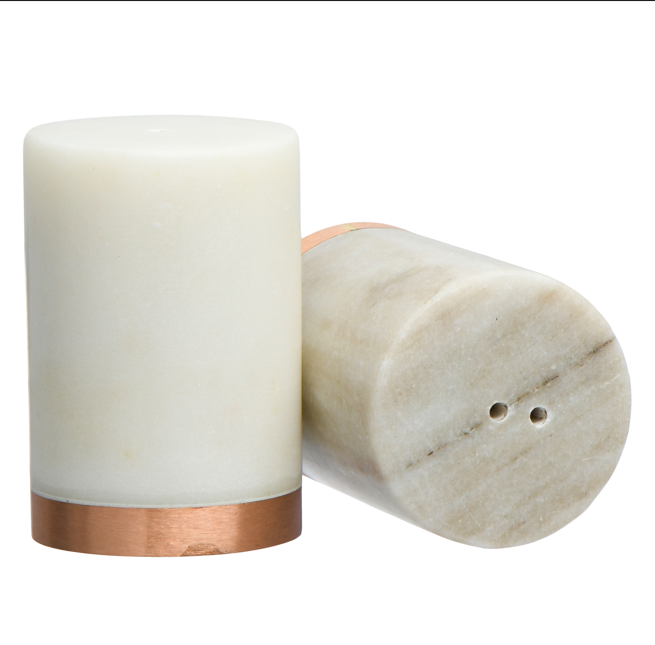 Minimalist Marble Salt & Pepper Shakers