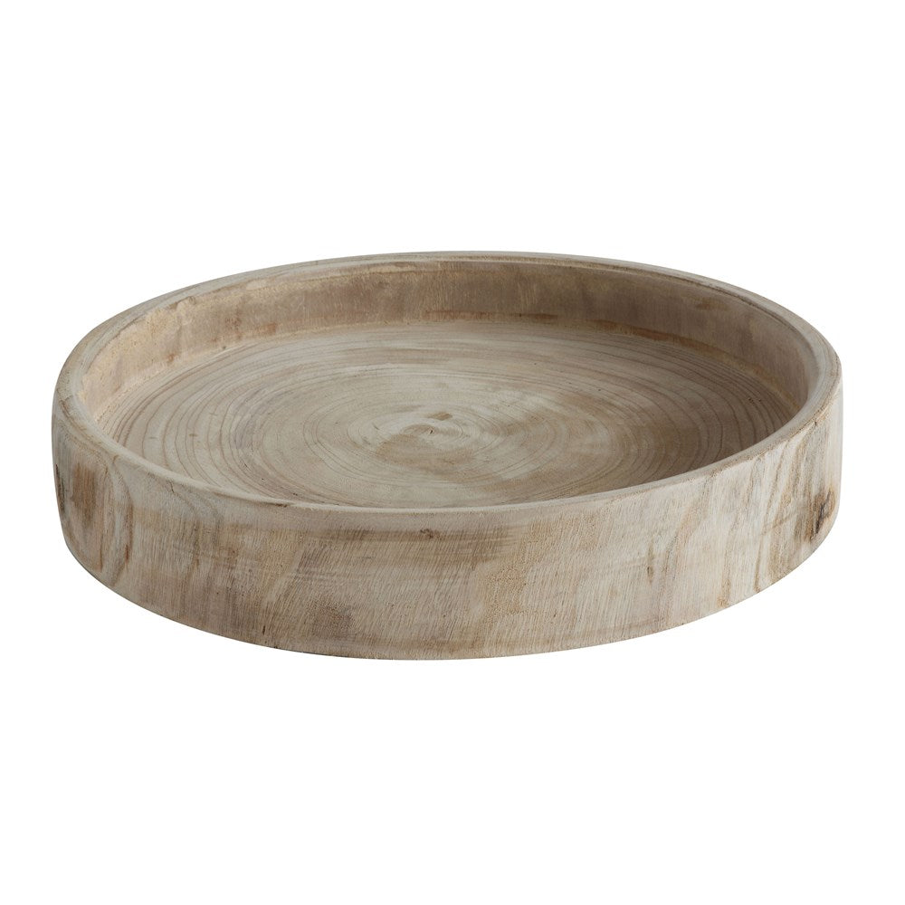 Hand Carved Paulownia Wood Tray